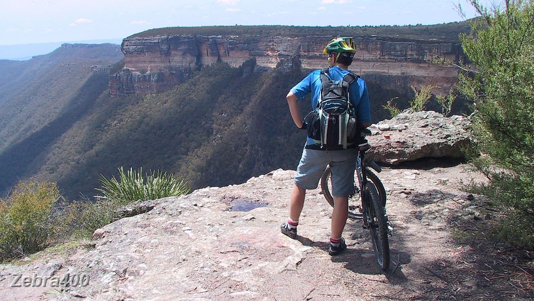 08-Heidi admires the views of Kanangra Walls.JPG